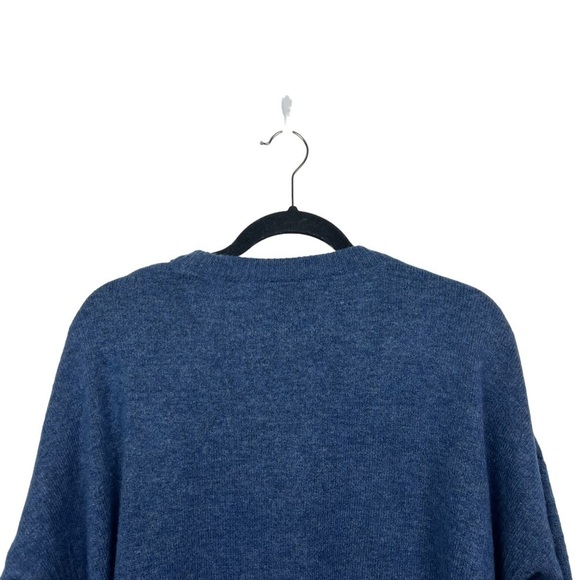 Topshop Blue Oversized Side Hem Zip Sweater US 4 - Picture 5 of 10